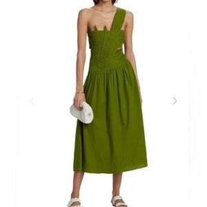 FARM Rio Green Midi Dress